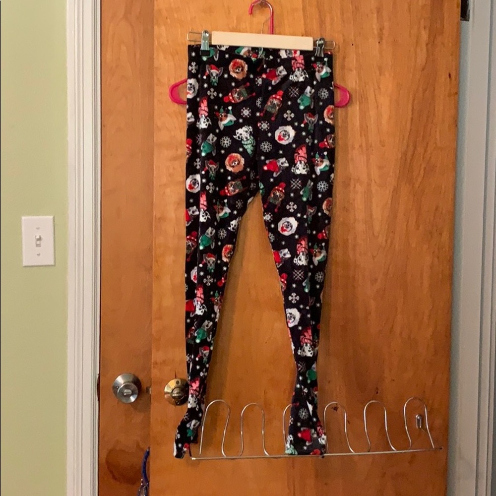 Christmas dog leggings